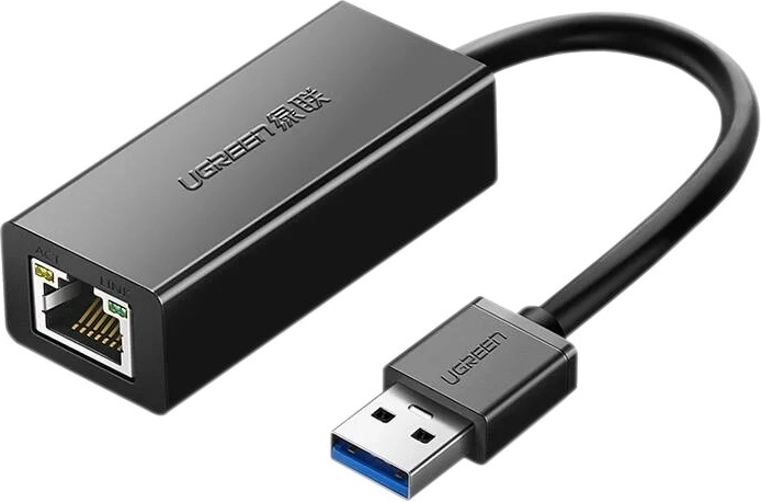 Ugreen CR111 USB 3.0 gigabit-netwerkadapter naar RJ45 (zwart) - 1 stuk
