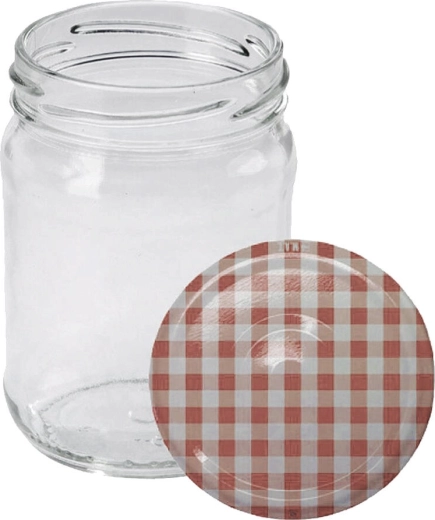Weckpotten 250 ml TWIST 66 met deksels KANAFAS (10 stuks)