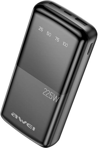 Powerbank 20000 mAh Awei P13K 22,5 W met 2× USB en USB‑C