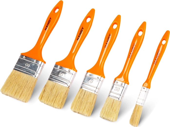 Set platte schilderskwasten 20–60 mm, 5 stuks