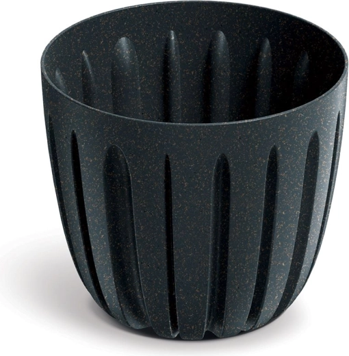 Bloempot Wario Eco Wood 13,8 cm antraciet