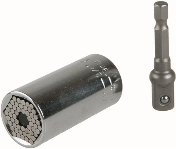 Universele dop 3/8" voor bouten 7–19 mm met adapter
