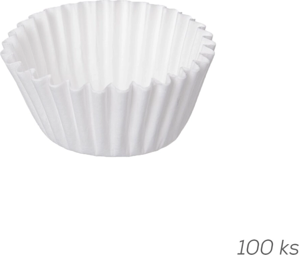 Papieren patisseriebakje 3,1 cm wit 100 stuks