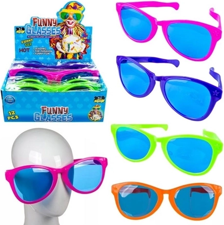Reuzenzonnebril 4 kleuren