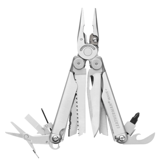 Leatherman Wave Plus multifunctioneel gereedschap, roestvrij staal
