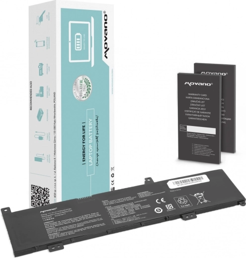 Movano-batterij C31N1636 voor Asus VivoBook X580/N580 (4100 mAh, 47 Wh)