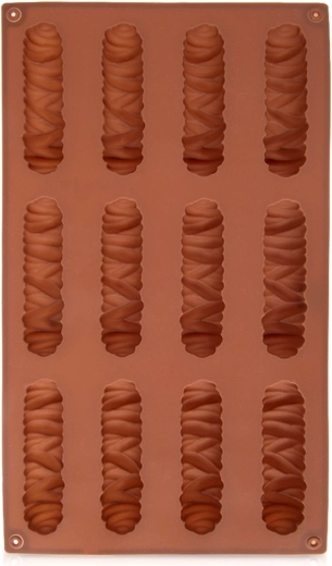 Siliconen vorm voor koekjes en pralines, bruin 29 × 17 × 1,8 cm