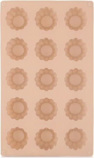 Siliconen vorm voor koekjes en pralines bloem, beige 28 × 17 × 2,8 cm