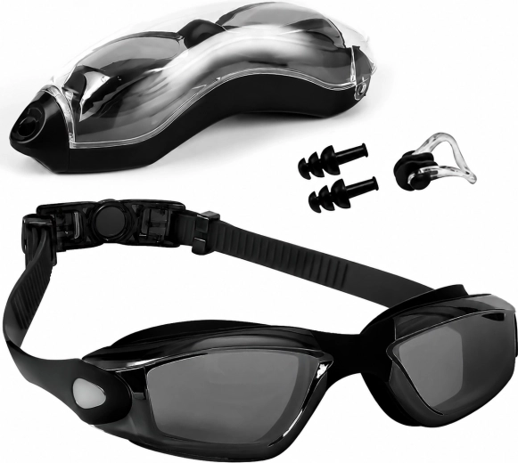 Zwembril Renew force anti-fog met UV-filter (zwart) - 1 stuk