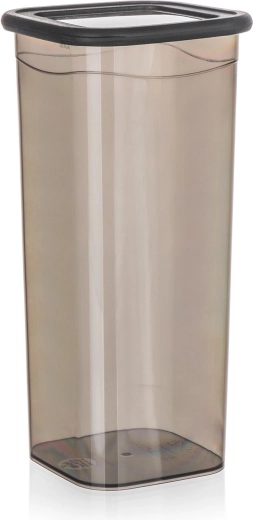 Voedselcontainer Lissa 1,8 l vierkant rookgrijs