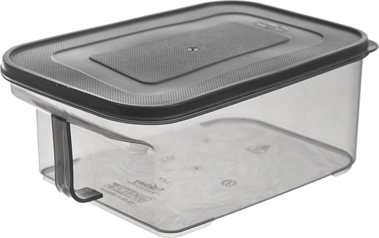 Keukenvoorraadbus voor droge etenswaren 2,6 l, grijs