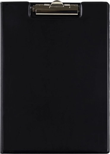 Dubbele map A4 kunststof met clip Classic zwart