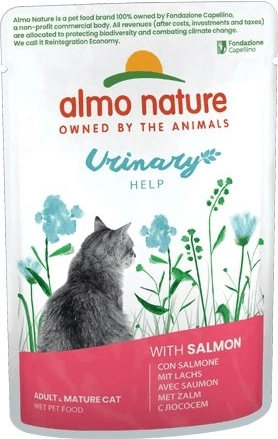 Almo Nature Urinary Help zakje voor katten met zalm 70 g