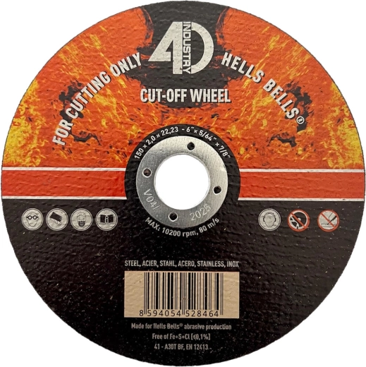 Snijschijf voor staal en rvs 150 × 2,0 × 22,2 mm