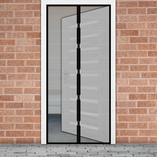 Magnetisch vliegengordijn voor deuren tegen insecten 100 x 210 cm