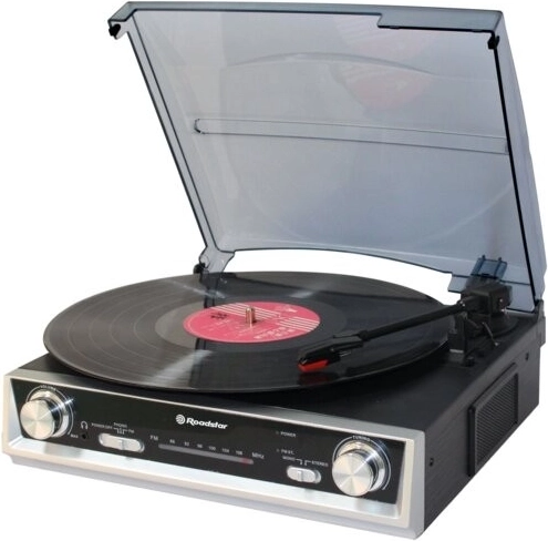Platenspeler Roadstar TTR-8634 met FM‑tuner en ingebouwde luidsprekers