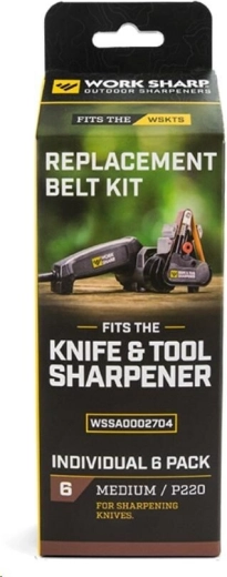 Work Sharp vervangende schuurbanden P220, set van 6 stuks