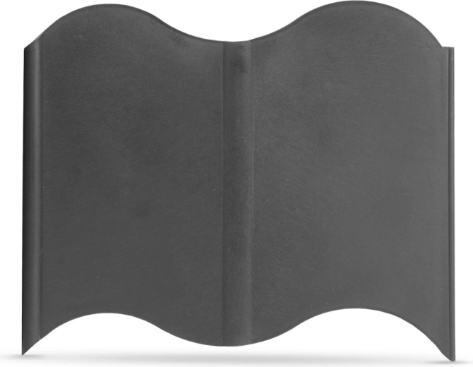 Zwarte kunststof tuinafboording 15 × 14 cm – 20 stuks