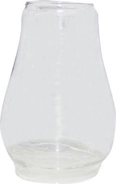 Glazen cilinder voor petroleumlamp 14 cm (voor lamp 30 cm)