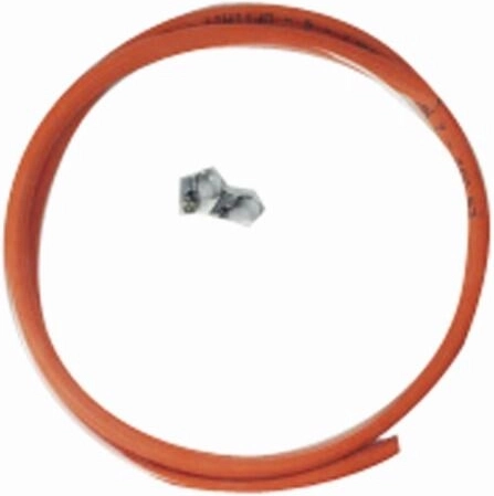 Gasslang 1,5 m met 2 slangklemmen