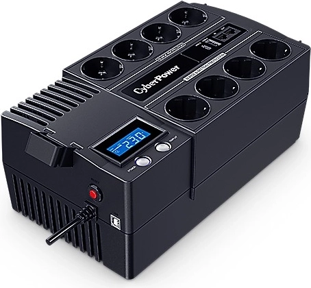 Back-up voeding UPS CyberPower 1200 VA/720 W met lcd, AVR en 8× Schuko