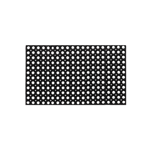 Rubberen antislipmat 40 × 60 cm – zwart