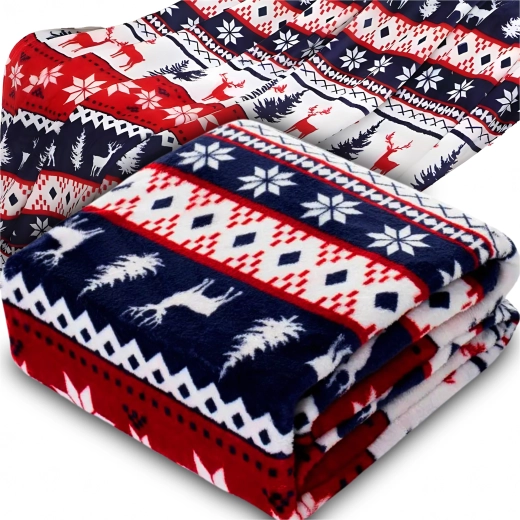 Zachte winterse kerstdeken 120 × 150 cm