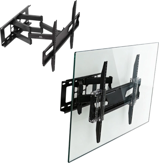 Wandsteun voor TV 37–80" universeel, max. 45 kg, VESA 600×400, zwart