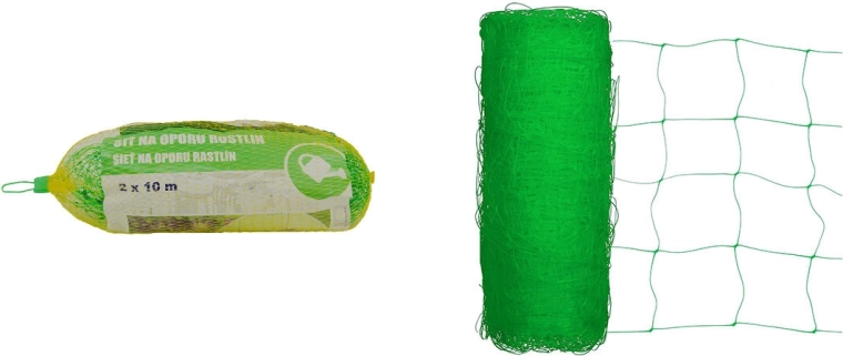 Plantsteunnet 2 × 10 m, maas 17 × 17 cm