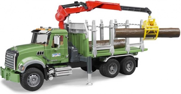 Bruder vrachtwagen Mack Granite houttransporteur 1:16