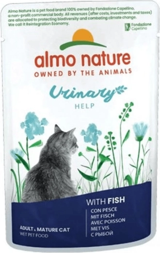 Almo Nature Urinary Help zakje voor katten met vis 70 g