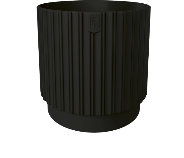 Bloempot MIKA Cyli Petit ECO Recycled 26 cm – diepzwart