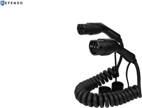 Defenzo Spiro AC22 spiraalvormige Type 2-laadkabel 10 m