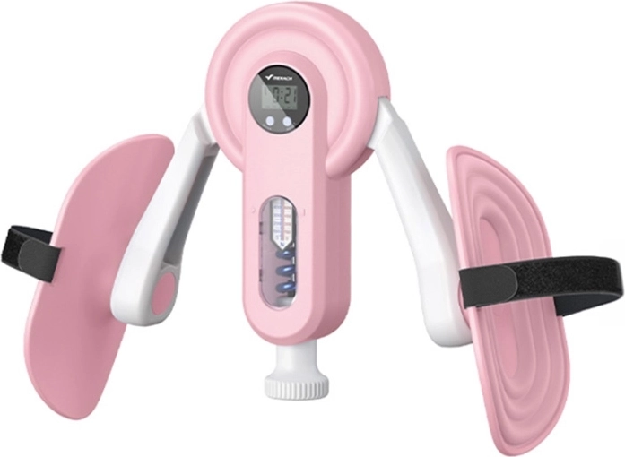 MERACH MR-2522 been- en binnenbeentrainer wit en roze