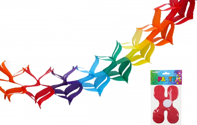 Kleurvolle papieren slinger 3 m