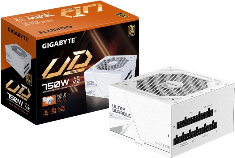 modulaire voeding 750 W 80 Plus Gold ATX 3.1 met PCIe 5.1 (UD750GM V2 Ice)