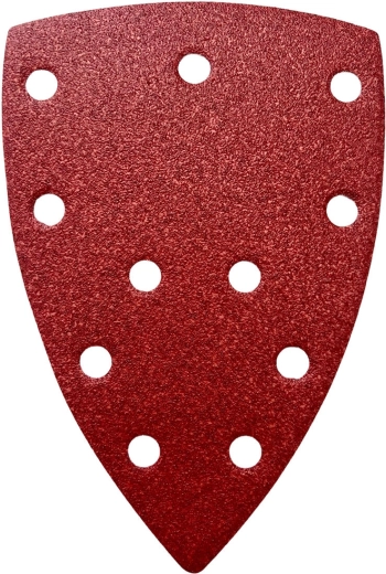 Schuurvel 100 × 150 × 150 mm, korrel 60, met klittenband, 11 gaten (5 stuks)