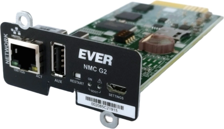 Netwerkkaart NMC G2 voor UPS RT Pro 1–3K en RT Plus 6–10K