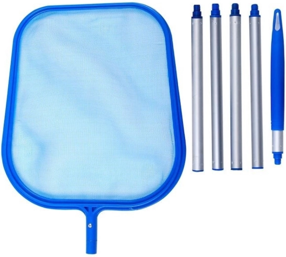 Opvouwbaar oppervlakte-schepnet voor zwembad met aluminium steel