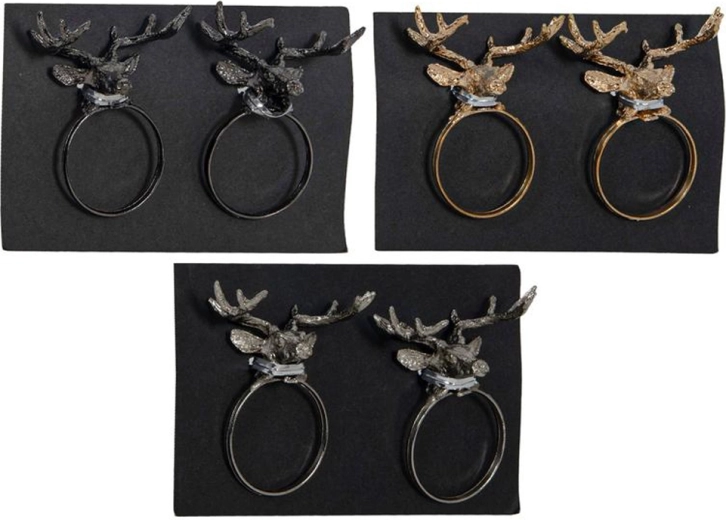 Metalen servetring, diameter 3,7 cm, set van 2 stuks