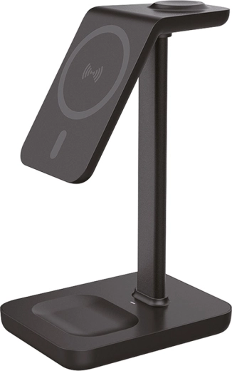 Solight desktop draadloze oplader 3-in-1 Qi2-compatibel met MagSafe