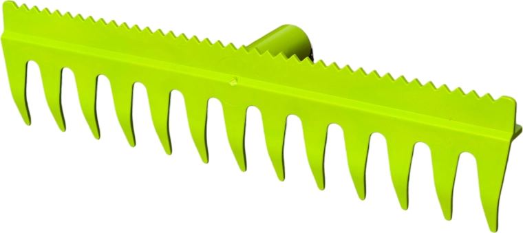 Kunststof hark voor aarde, 13 tanden