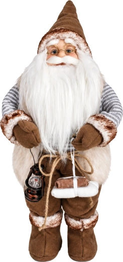 Scandinavische kerstkabouter met lantaarn 45 cm
