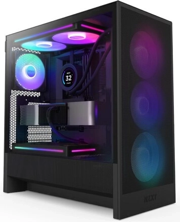 Computerbehuizing H5 FLOW RGB Mid Tower zwart