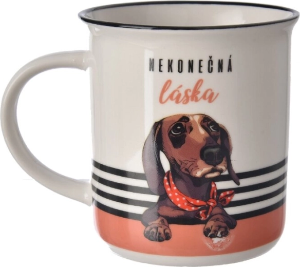 Keramische mok Oneindige liefde – hond 300 ml