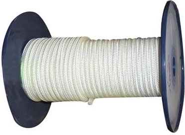 Gebreide polyamide koord zonder kern 4 mm wit 200 m