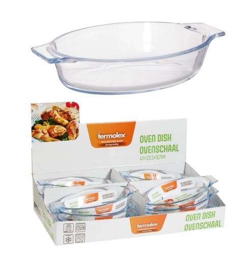 Hittebestendige glazen schaal 400 ml van borosilicaatglas