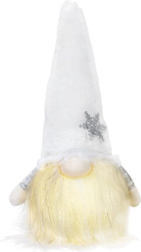Retlux witte verlichte kabouter met LED-verlichting 27 cm