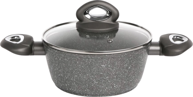 Valdinox Rock kookpan met deksel 18 cm, 1,7 l