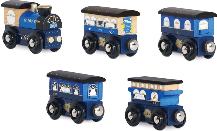 Houten trein Twilight met set wagons Le Toy Van
